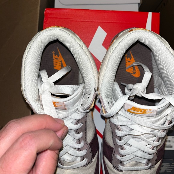 Nike Dunk Mid “ Coconut Milk Plum Orange “ Mens Sneakers. - Picture 4 of 7